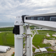 The Falcon 9 rocket and Crew Dragon spacecraft at the launchpad on September 12, 2021.